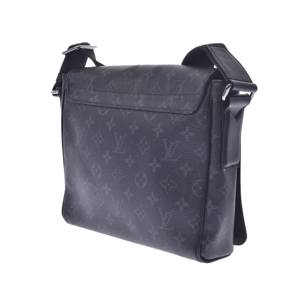 Louis Vuitton District Monogram Gray Black Eclipse Bag Canvas Black Shoulder